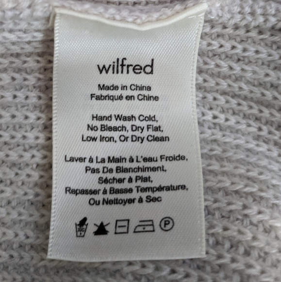 Wilfred Light Grey Durandal Wool Sweater Small - Picture 6 of 7